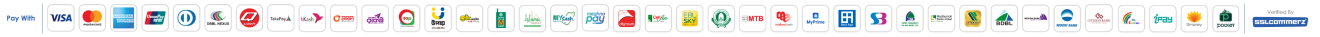 Accepted payments: Visa, Mastercard, American Express, bKash, Nagad, Rocket, Upay and all major banks — secured by SSLCommerz